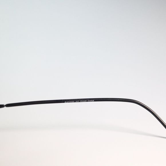Success Oval black slim frame eyeglasses SS-207 50-18 135 Mat Black eyewear N14 - Picture 5 of 10